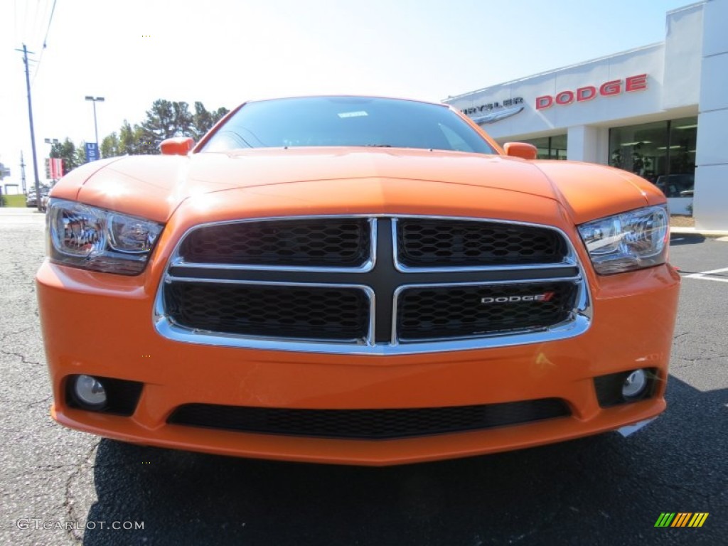 2014 Charger SXT - Header Orange / Black photo #2