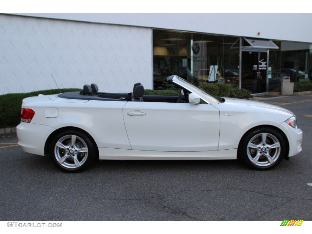 2013 1 Series 128i Convertible - Alpine White / Black photo #2