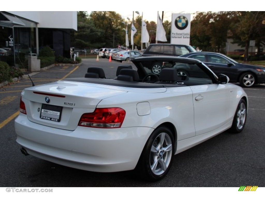 2013 1 Series 128i Convertible - Alpine White / Black photo #3