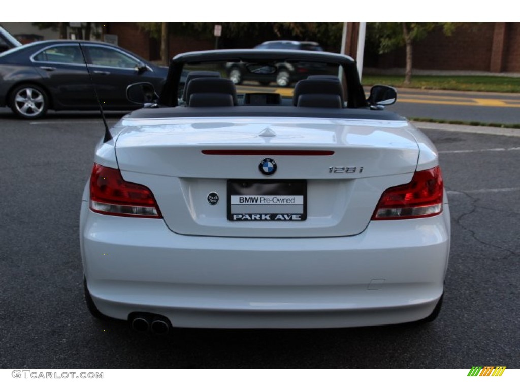 2013 1 Series 128i Convertible - Alpine White / Black photo #4