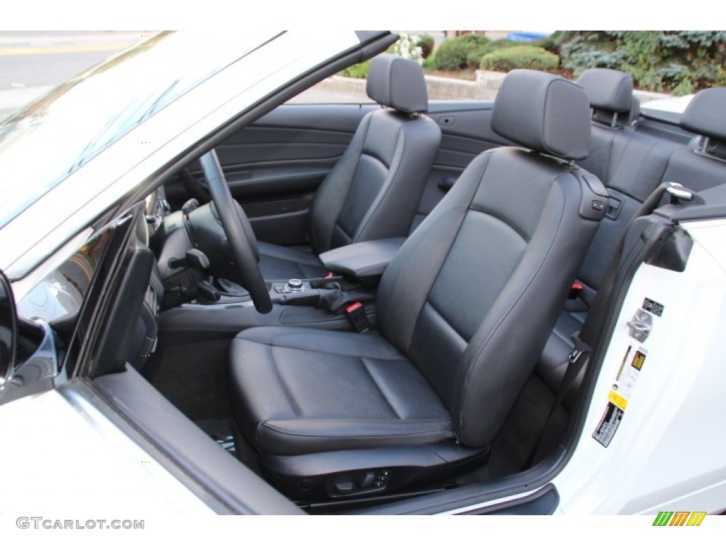Black Interior 2013 BMW 1 Series 128i Convertible Photo #87191901