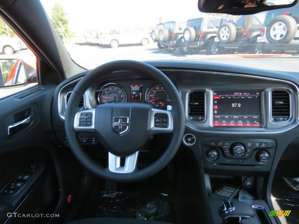 2014 Charger SXT - Header Orange / Black photo #12