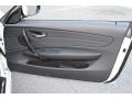 Black 2013 BMW 1 Series 128i Convertible Door Panel