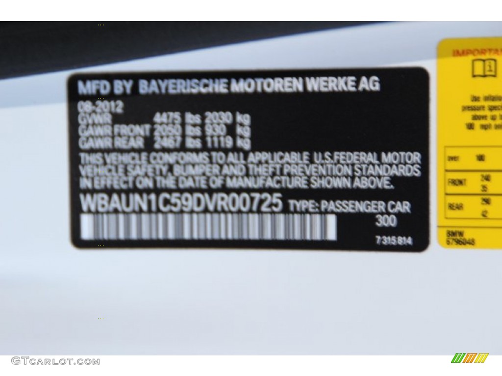 2013 1 Series 128i Convertible - Alpine White / Black photo #31