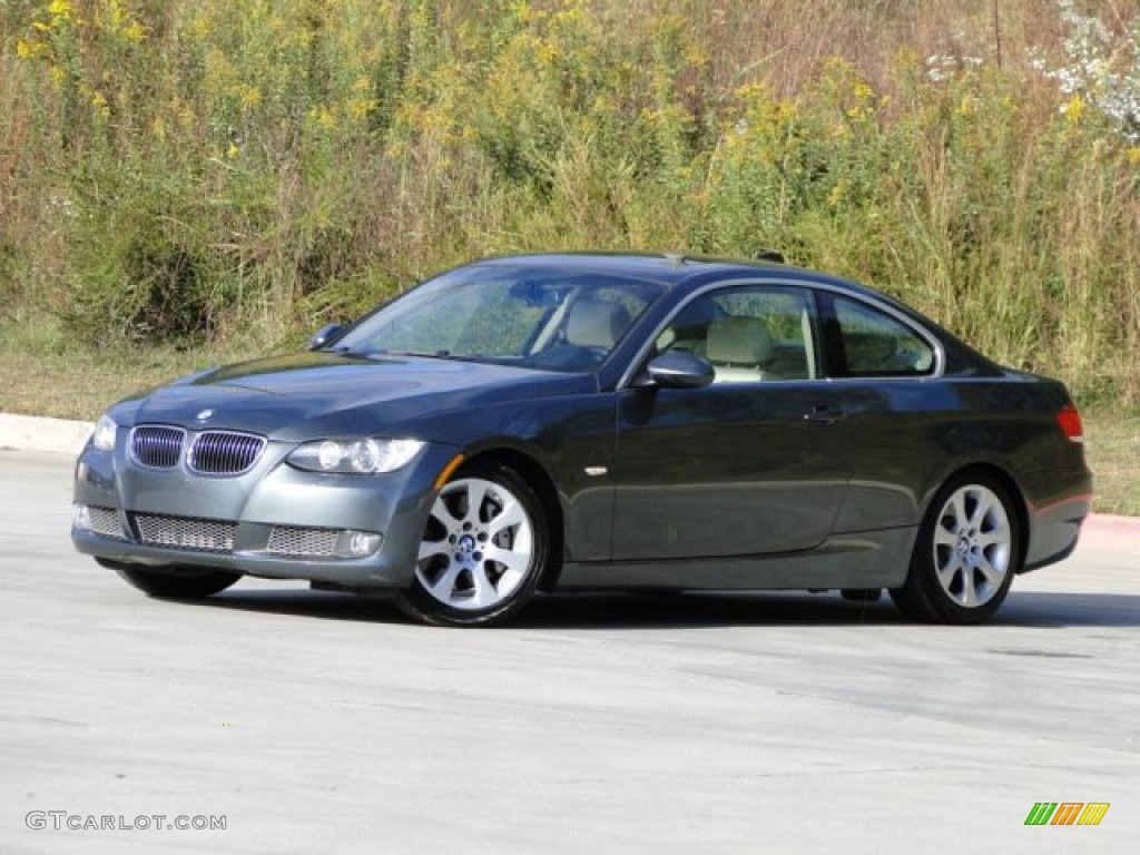 2009 3 Series 335i Coupe - Tasman Green Metallic / Cream Beige Dakota Leather photo #5