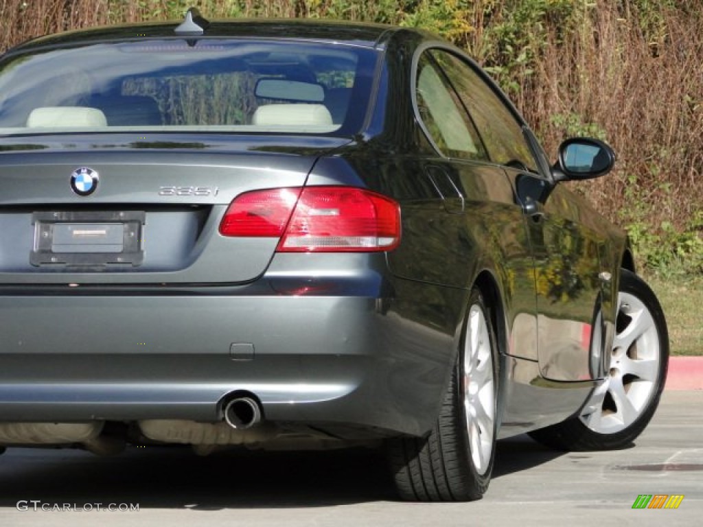 2009 3 Series 335i Coupe - Tasman Green Metallic / Cream Beige Dakota Leather photo #21