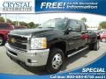 2012 Black Chevrolet Silverado 3500HD LTZ Crew Cab 4x4 Dually  photo #1