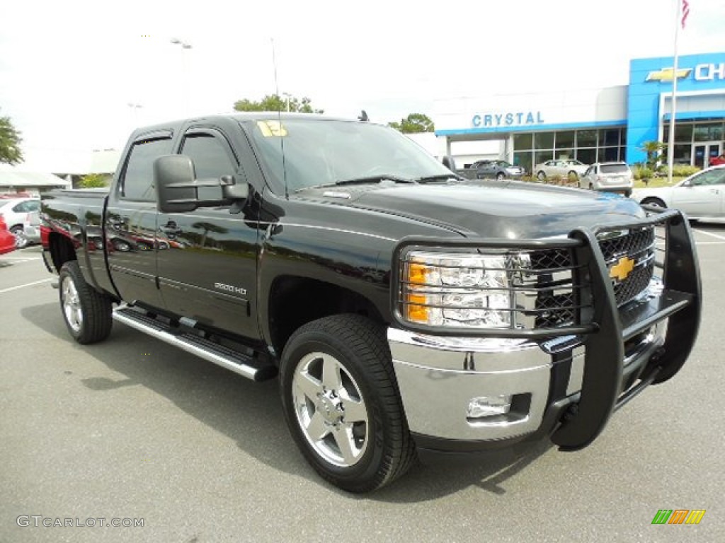 2013 Silverado 2500HD LTZ Crew Cab 4x4 - Black / Ebony photo #10