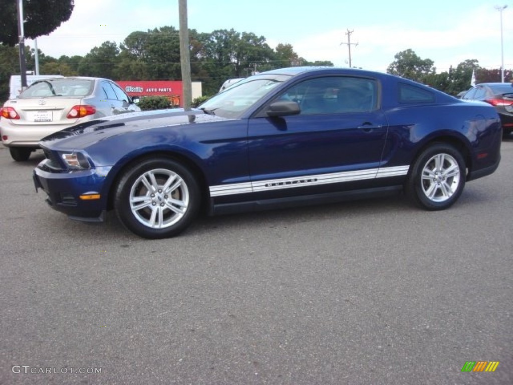 2010 Mustang V6 Coupe - Kona Blue Metallic / Stone photo #3