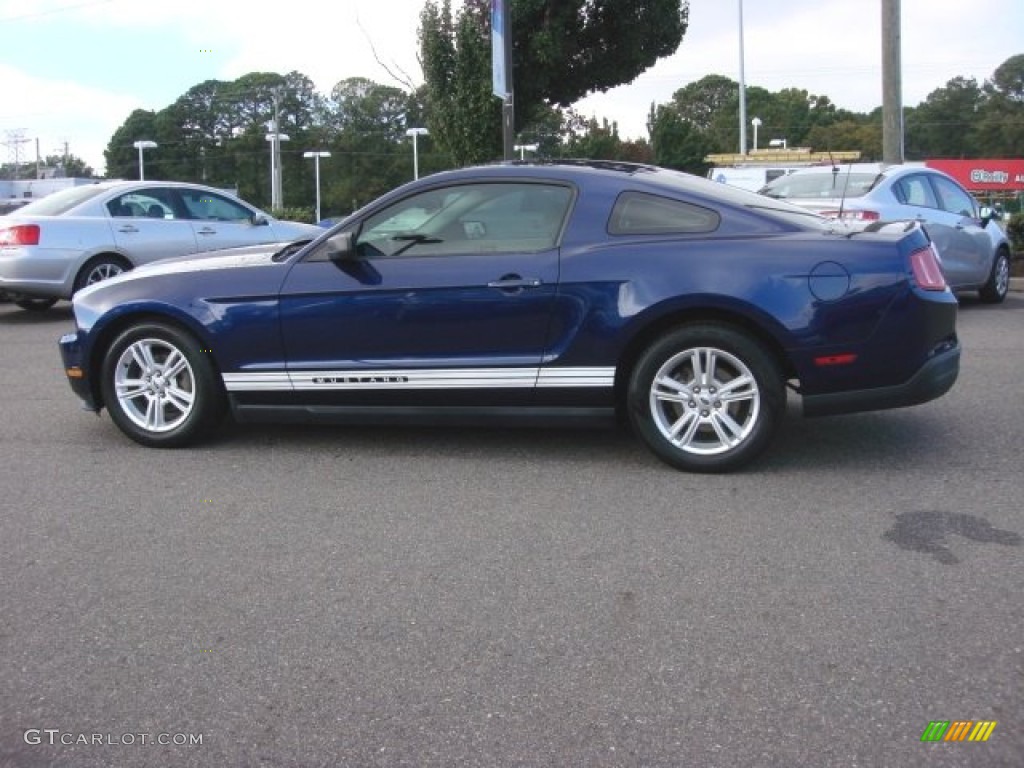 2010 Mustang V6 Coupe - Kona Blue Metallic / Stone photo #4