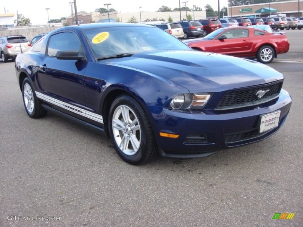 2010 Mustang V6 Coupe - Kona Blue Metallic / Stone photo #9