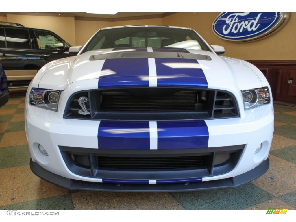 Oxford White 2014 Ford Mustang Shelby GT500 SVT Performance Package Coupe Exterior Photo #87198009