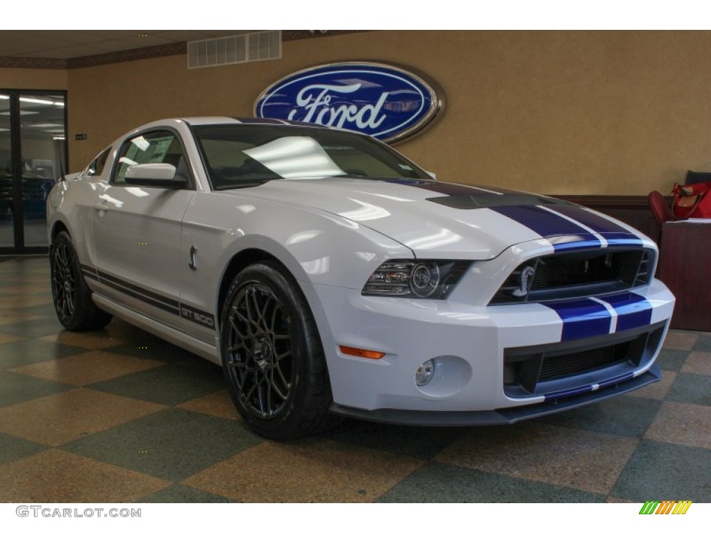 Oxford White 2014 Ford Mustang Shelby GT500 SVT Performance Package Coupe Exterior Photo #87198144