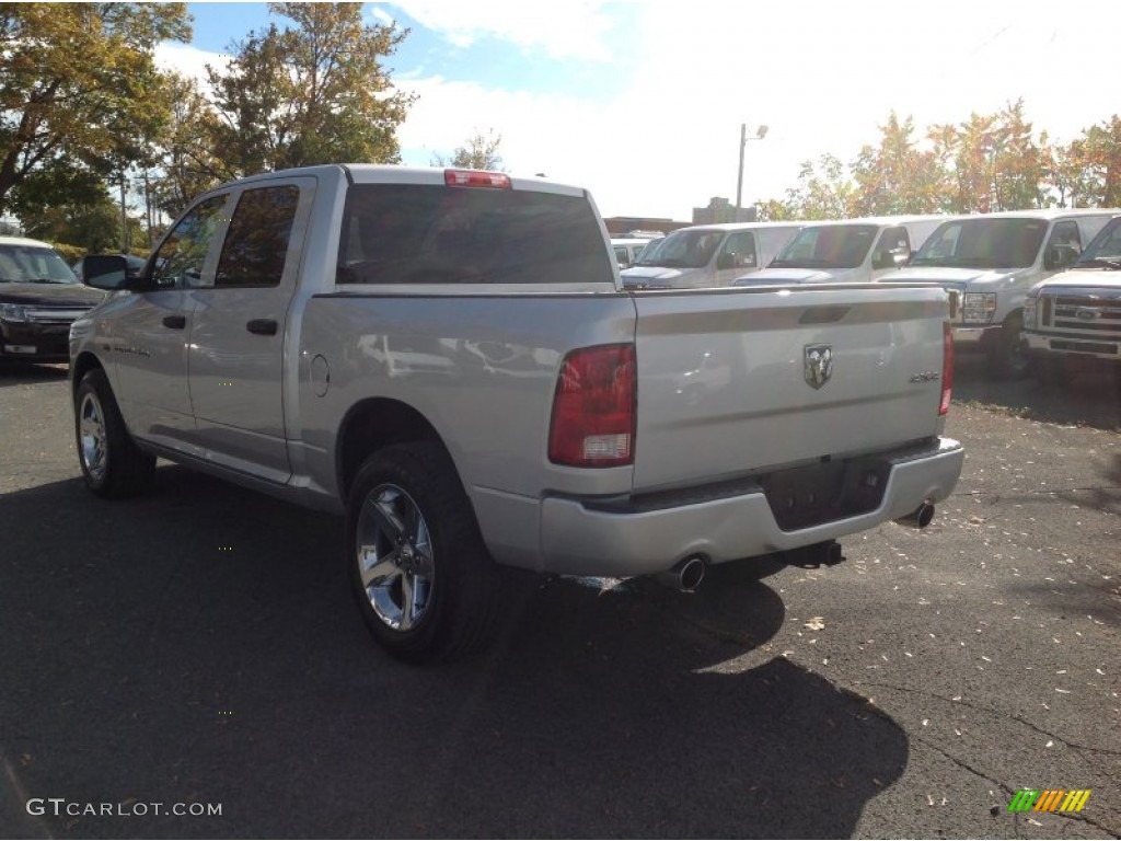 2012 Ram 1500 ST Crew Cab 4x4 - Bright Silver Metallic / Dark Slate Gray/Medium Graystone photo #5