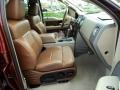 2007 Ford F150 Castano Brown Leather Interior Front Seat Photo