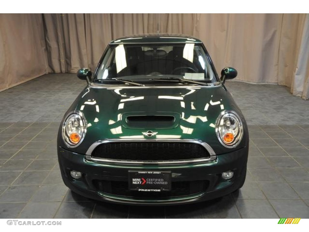 2010 Cooper S Hardtop - British Racing Green Metallic / Checkered Carbon Black/Black photo #3