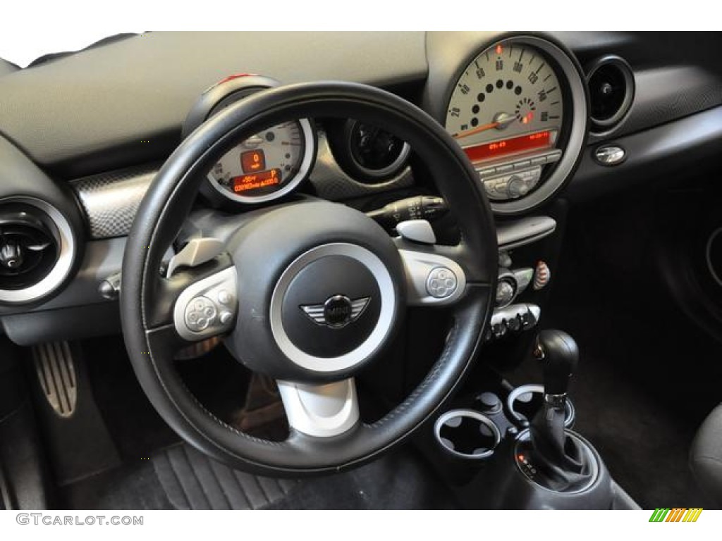 2010 Cooper S Hardtop - British Racing Green Metallic / Checkered Carbon Black/Black photo #29