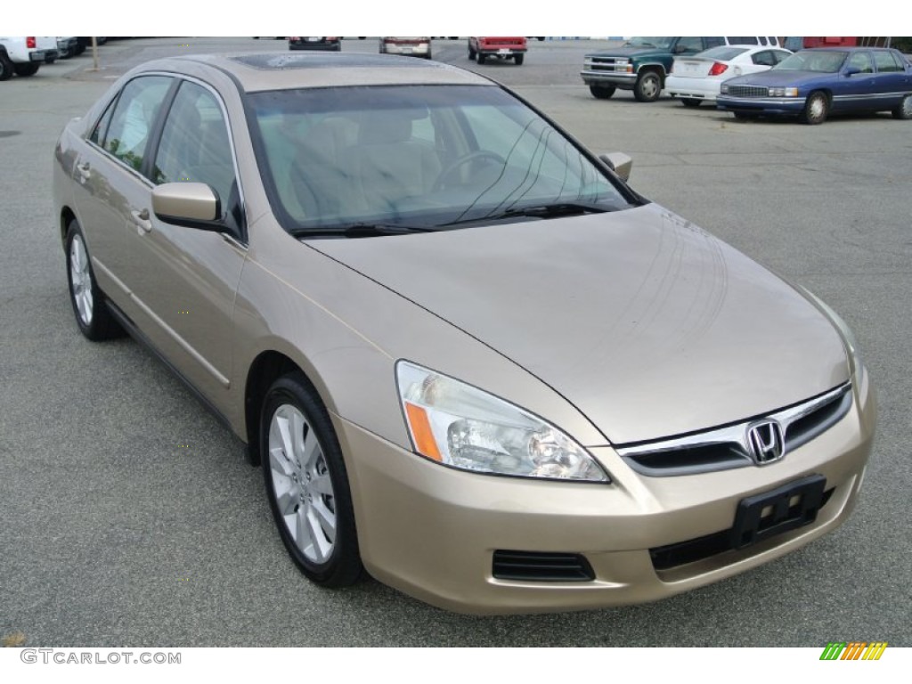 Desert Mist Metallic 2006 Honda Accord LX V6 Sedan Exterior Photo #87201951