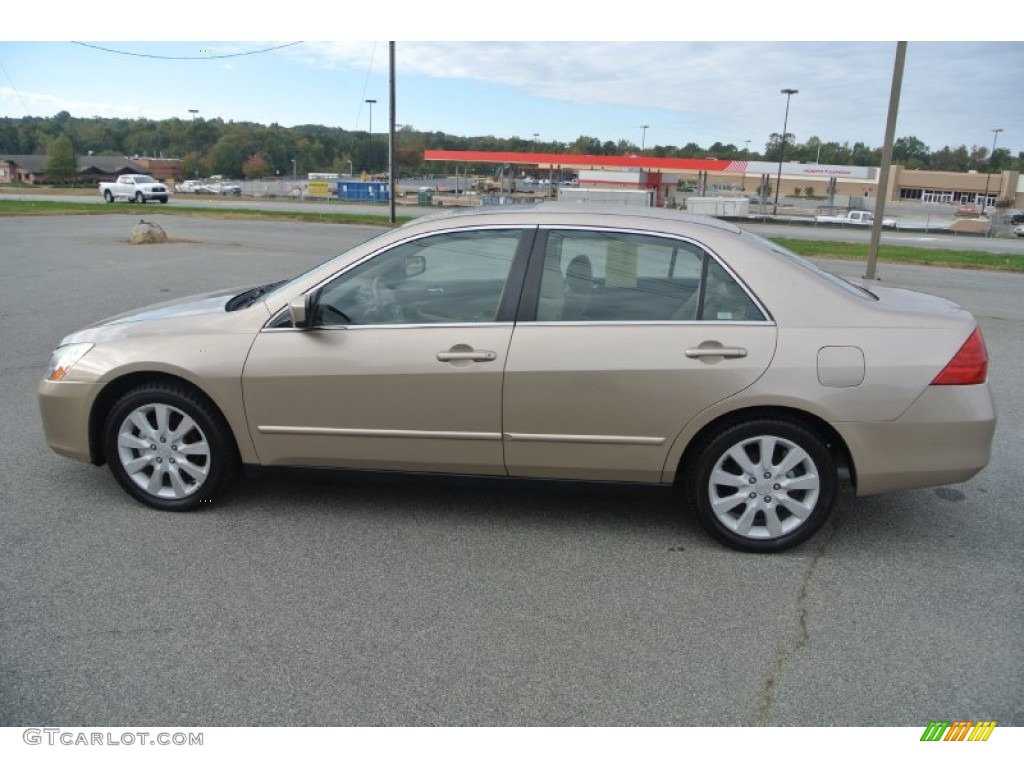 2006 Accord LX V6 Sedan - Desert Mist Metallic / Ivory photo #6