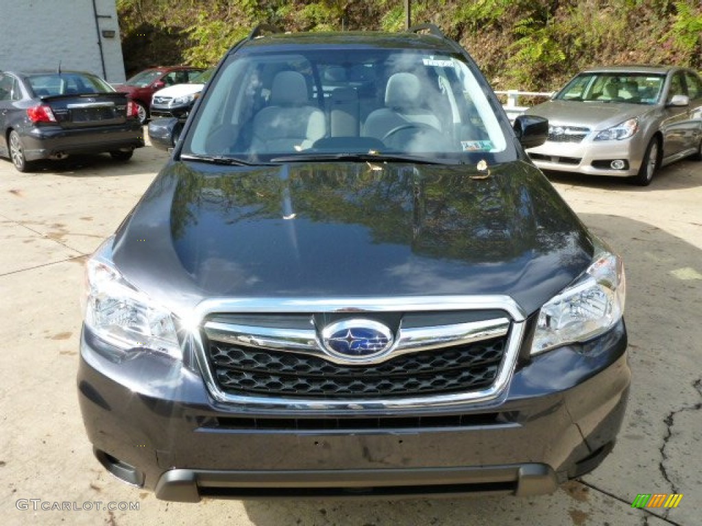 2014 Forester 2.5i Premium - Dark Gray Metallic / Platinum photo #7