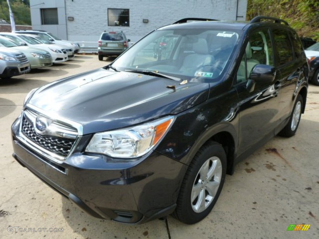 2014 Forester 2.5i Premium - Dark Gray Metallic / Platinum photo #8