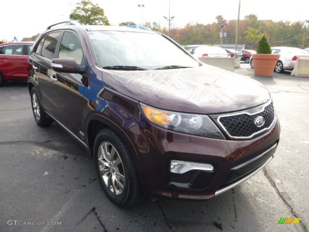 Dark Cherry 2011 Kia Sorento SX V6 AWD Exterior Photo #87203184