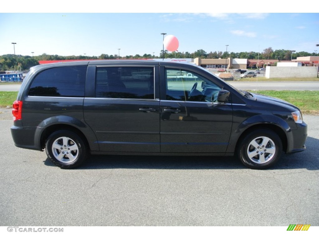 2012 Grand Caravan Crew - Dark Charcoal Pearl / Black/Light Graystone photo #6