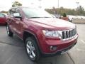 2012 Deep Cherry Red Crystal Pearl Jeep Grand Cherokee Overland 4x4  photo #7