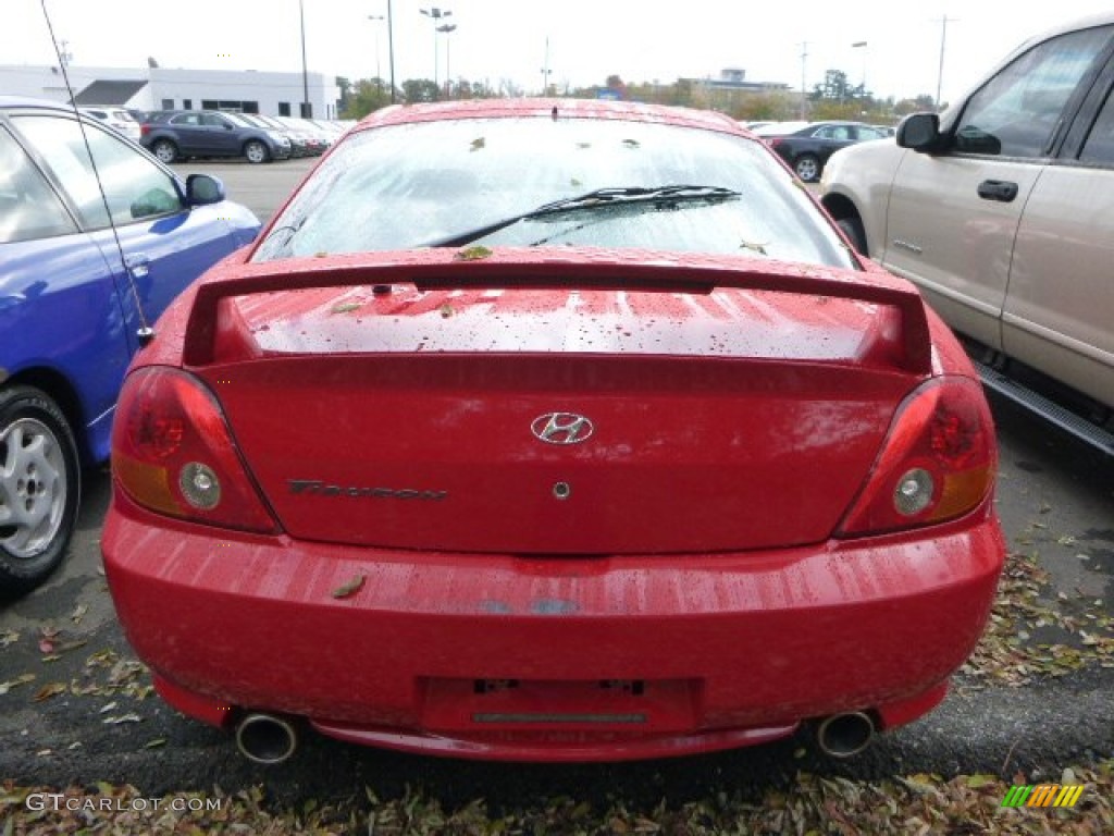 2003 Tiburon  - Rally Red / Black photo #3