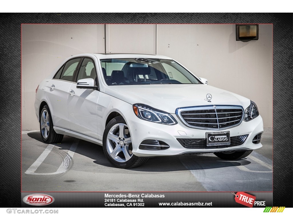 2014 E 350 Sedan - Diamond White Metallic / Black photo #1
