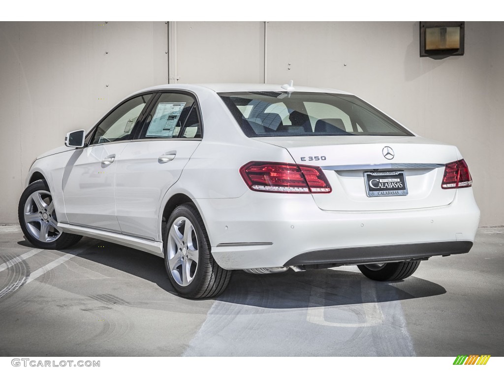 2014 E 350 Sedan - Diamond White Metallic / Black photo #2