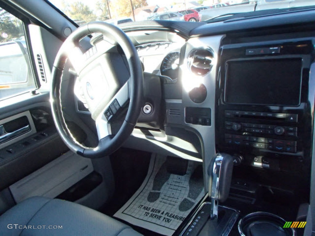 2012 F150 Platinum SuperCrew 4x4 - Oxford White / Platinum Steel Gray/Black Leather photo #7