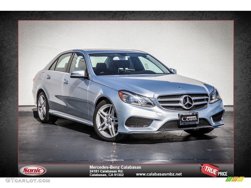 2014 E 350 Sport Sedan - Diamond Silver Metallic / Black photo #1