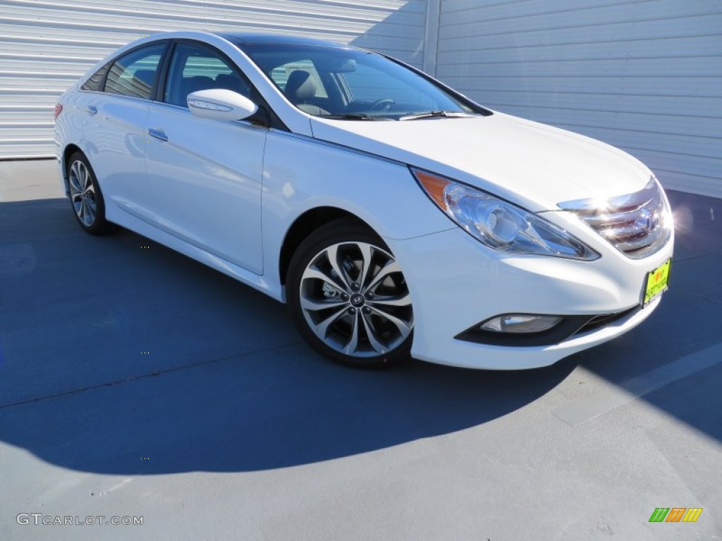 2014 Sonata Limited 2.0T - Pearl White / Gray photo #2