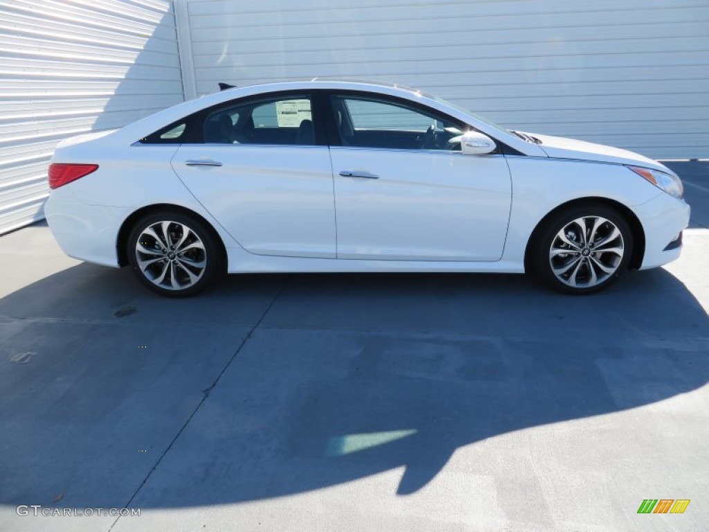2014 Sonata Limited 2.0T - Pearl White / Gray photo #3