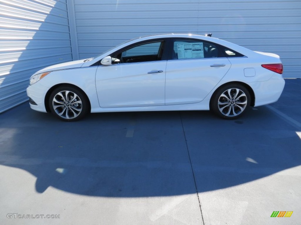 2014 Sonata Limited 2.0T - Pearl White / Gray photo #5