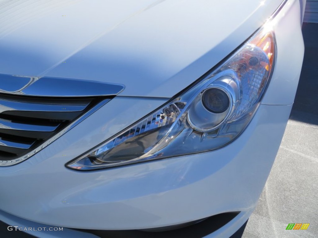 2014 Sonata Limited 2.0T - Pearl White / Gray photo #8