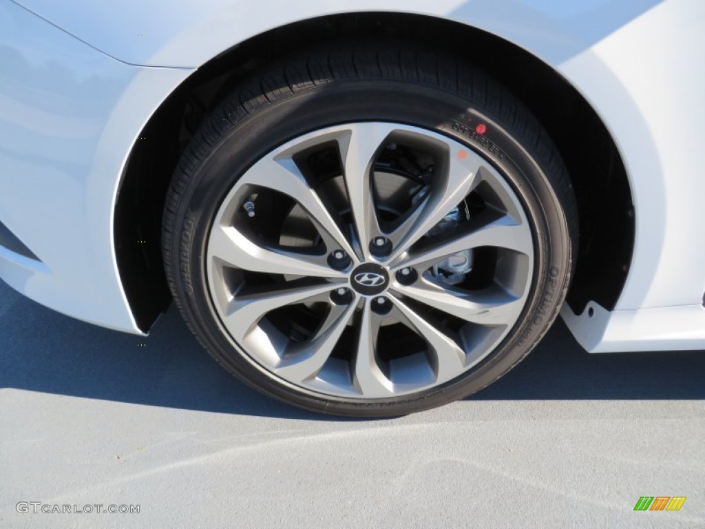 2014 Sonata Limited 2.0T - Pearl White / Gray photo #10