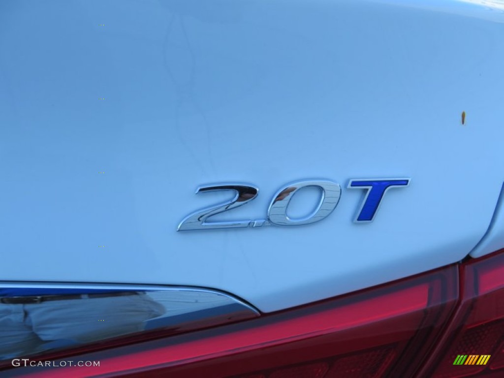 2014 Sonata Limited 2.0T - Pearl White / Gray photo #16