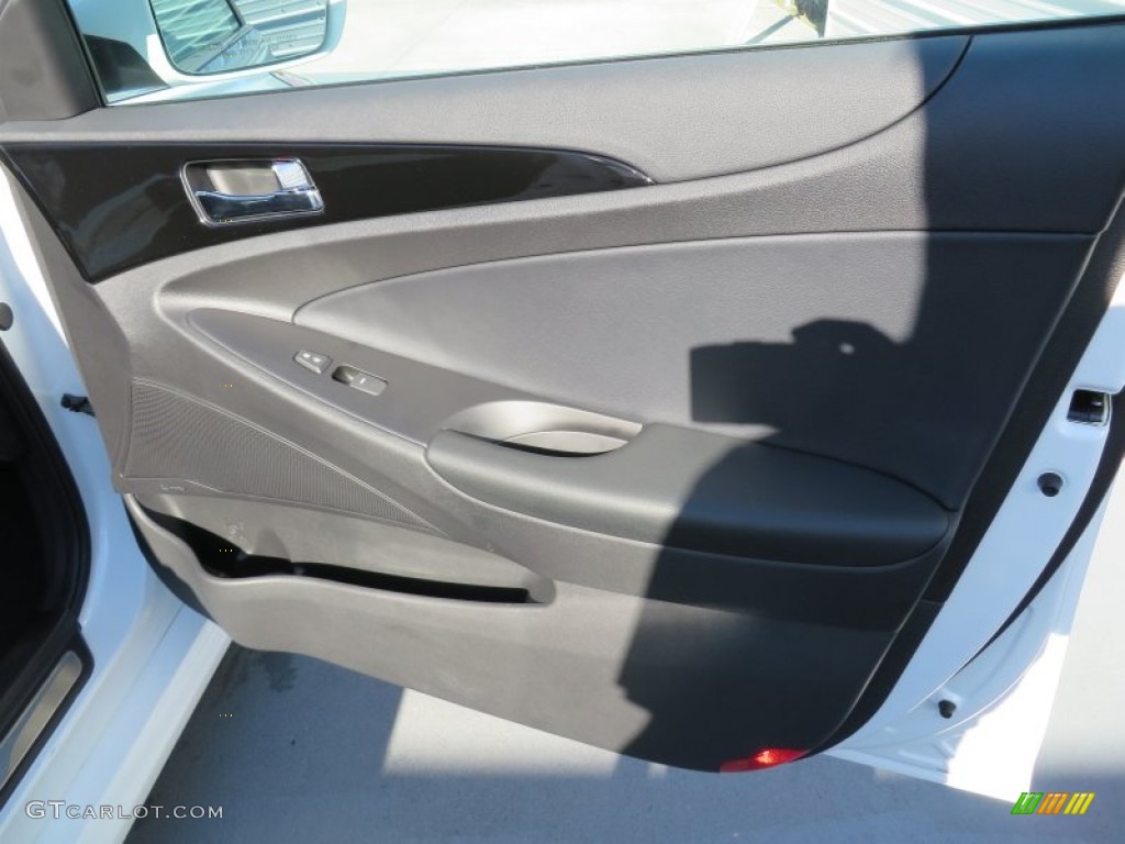2014 Sonata Limited 2.0T - Pearl White / Gray photo #19