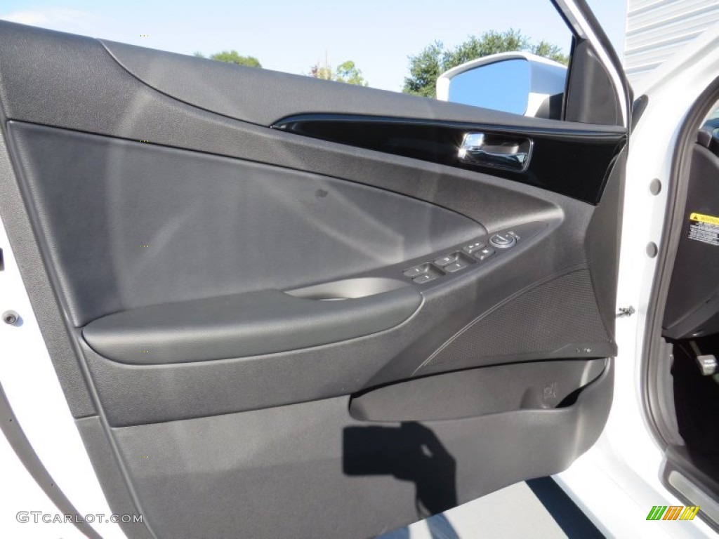 2014 Sonata Limited 2.0T - Pearl White / Gray photo #25