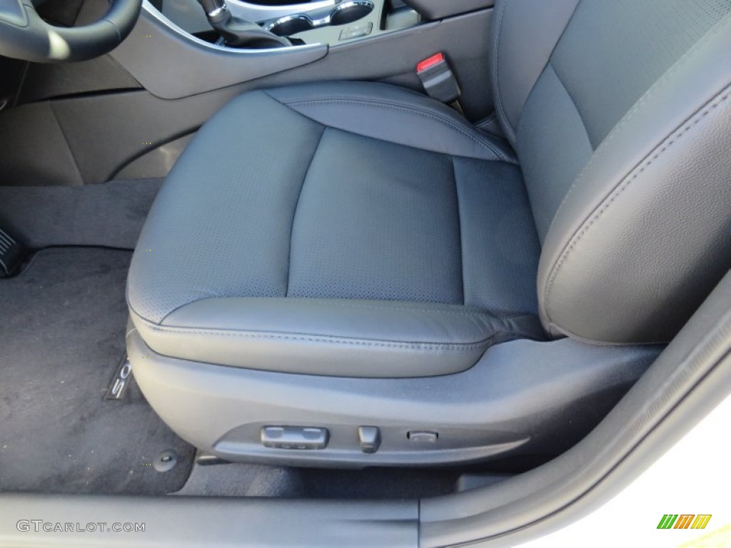2014 Sonata Limited 2.0T - Pearl White / Gray photo #28