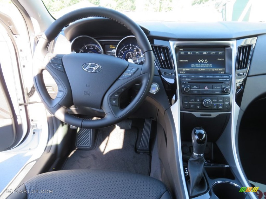 2014 Sonata Limited 2.0T - Pearl White / Gray photo #30