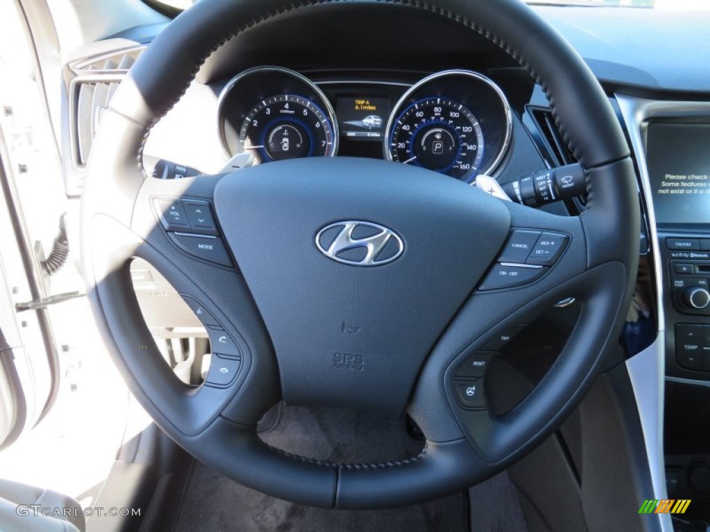 2014 Sonata Limited 2.0T - Pearl White / Gray photo #38