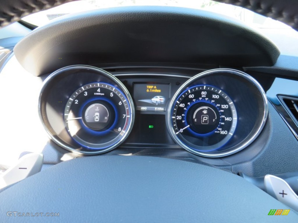 2014 Sonata Limited 2.0T - Pearl White / Gray photo #39