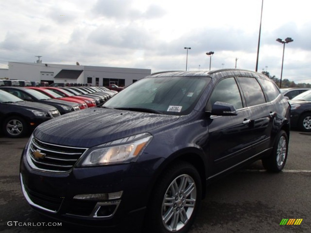 2014 Traverse LT AWD - Atlantis Blue Metallic / Ebony photo #1