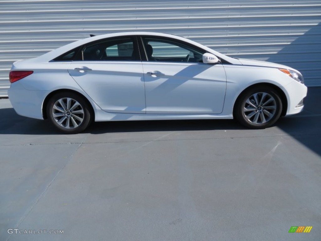 2014 Sonata Limited - Pearl White / Black photo #3