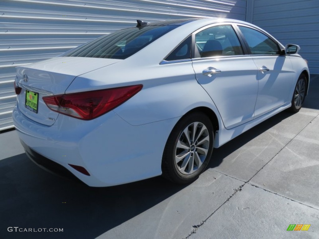 2014 Sonata Limited - Pearl White / Black photo #4