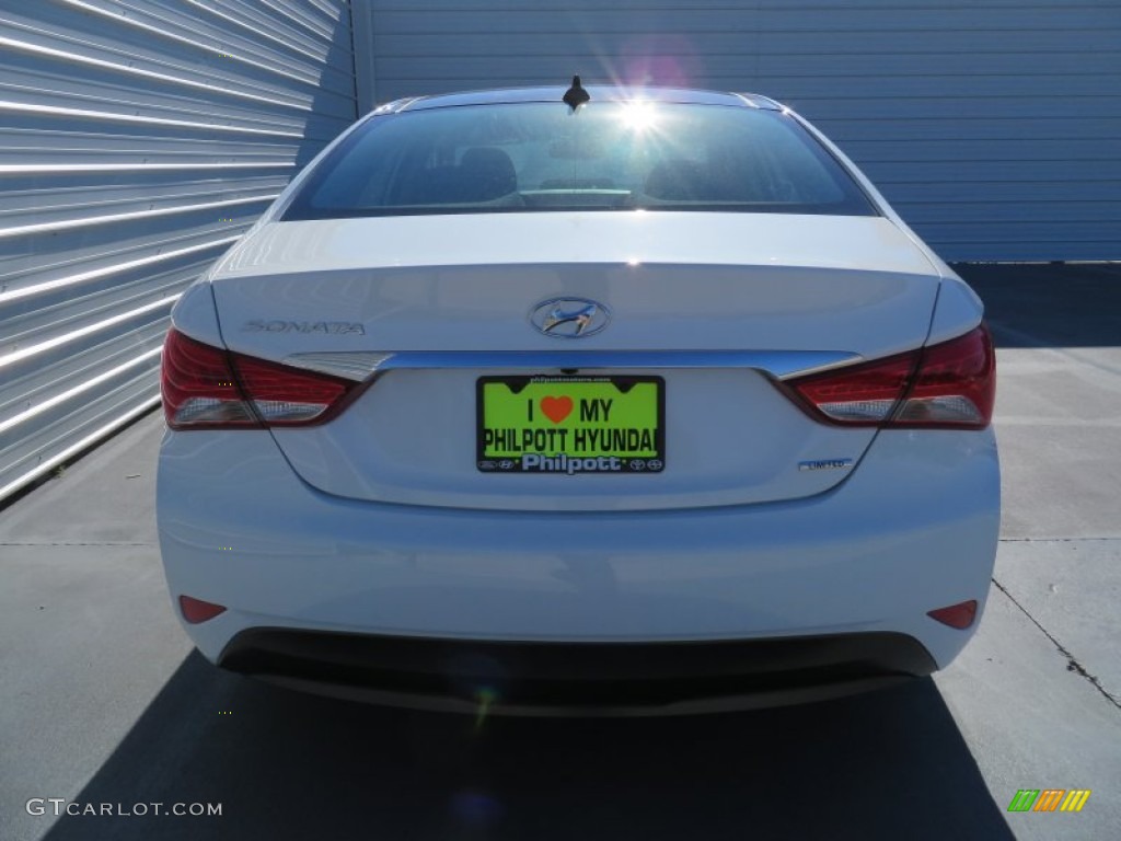 2014 Sonata Limited - Pearl White / Black photo #5