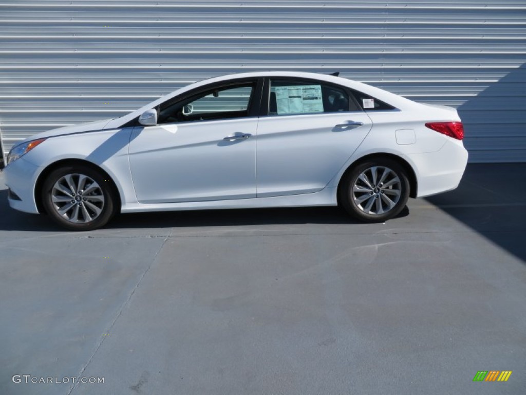 2014 Sonata Limited - Pearl White / Black photo #6